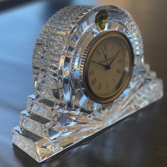 Waterford Crystal Accents New Waterford Large Cottage Clock Poshmark